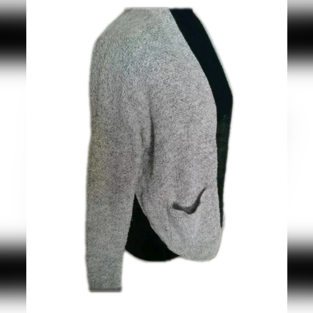 Madewell Womens Grey and Black Midland Open Front Closet Staple Cardigan XS - Picture 5 of 11